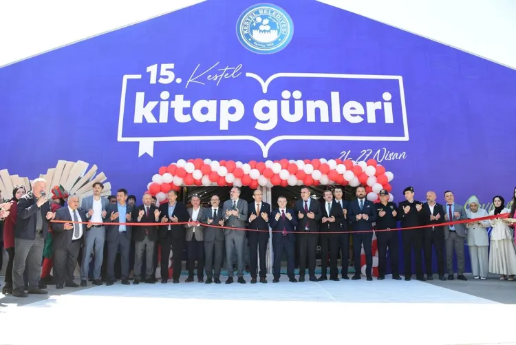 Bursa Kestel 15. kitap günleri fuarı kapılarını açtı haberi