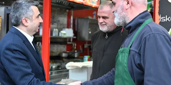 Bursa Yıldrırım'da Başkan Yılmaz komşu ziyaretinde haberi