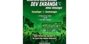 Büyükşehir, Bandırma maçını dev ekrana taşıyor haberi