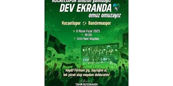 Büyükşehir, Bandırma maçını dev ekrana taşıyor haberi