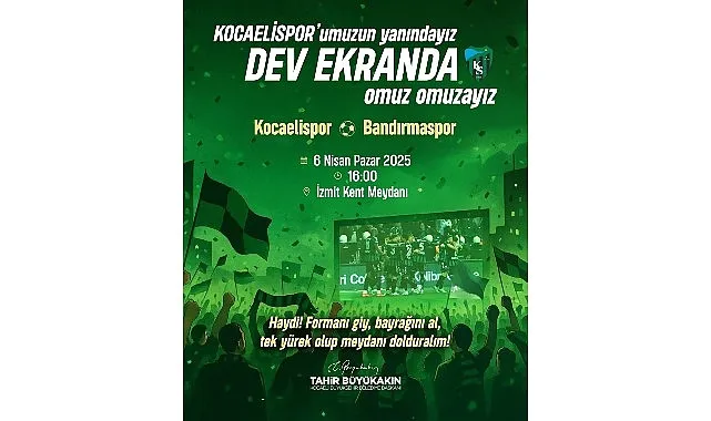 Büyükşehir, Bandırma maçını dev ekrana taşıyor haberi