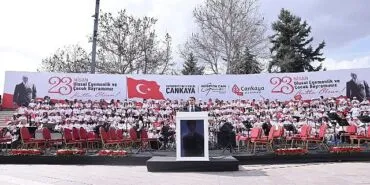 Çankaya’da 23 Nisan Ulusal Egemenlik ve Çocuk Bayramı coşkuyla kutlandı haberi