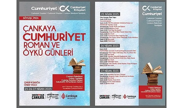 Çankaya’da Roman ve Öykü Günleri Başlıyor haberi