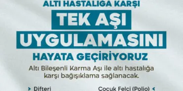 Çocukluk aşı takviminde yenilik! 6 bileşenli aşı uygulaması başladı haberi