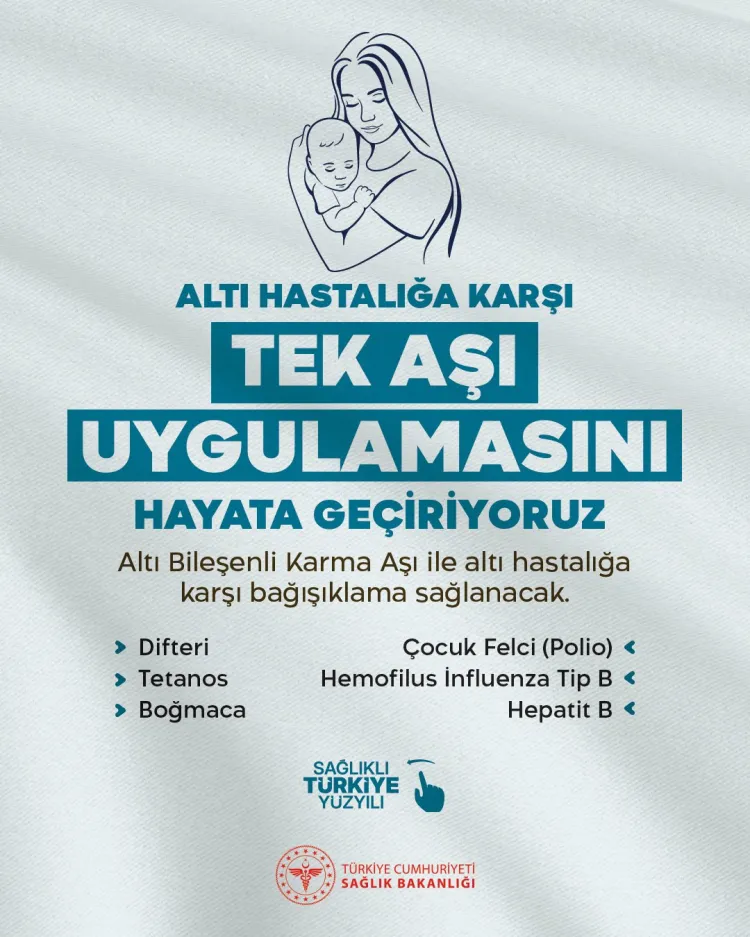 Çocukluk aşı takviminde yenilik! 6 bileşenli aşı uygulaması başladı haberi