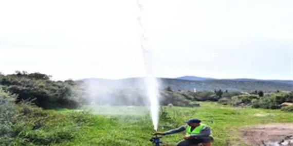 Dikili Yahşibey Sulama Göleti İletim Hattı tamamlandı haberi