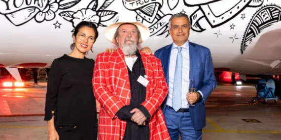 Dünyanın dövme tasarımlı ilk uçağı havalandı haberi