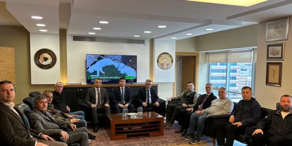 Edirne'de Ziraat Bankası yetkililerinin Keşan TSO ziyareti haberi