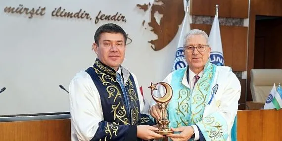Ege Üniversitesi,Özbekistan Yükseköğretim Kurulu Başkanı Prof. Dr. Odil Abdurakhmanov’a ‘Fahri Doktora’ unvanı verdi haberi