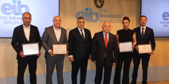 Egeli ihracat liderleri ödüllerle onurlandırıldı haberi