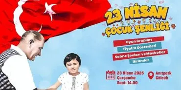 Haydi Çocuklar Gölcük Anıtpark’ta 23 Nisan Coşkusuna haberi