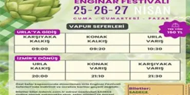 İZDENİZ’den Urla Enginar Festivali’ne özel sefer haberi