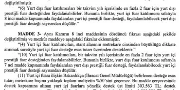 İhracat hamlesi... Fuar limitleri güncellendi haberi