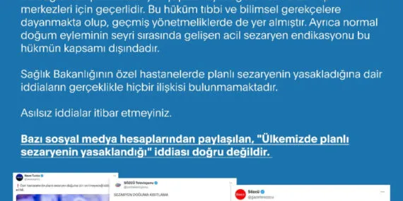 İletişim'den 'planlı sezaryen' iddialarına açıklama haberi