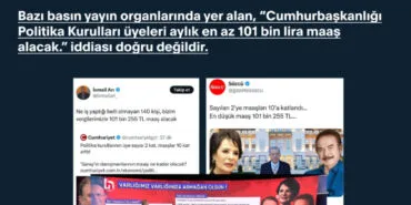 İletişim'den Politika Kurulları'nın maaş açıklaması haberi