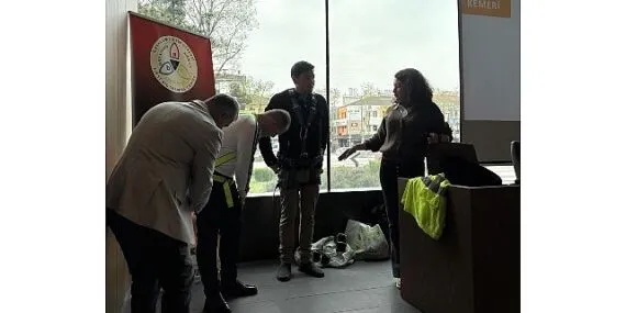 İnegöl Belediyesi personeline yüksekte çalışma eğitimi verildi haberi