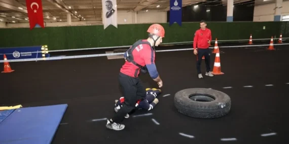 İtfaiye adayları parkura çıktı haberi