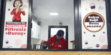 İzmit 'te 5 liraya filtre kahve hizmeti! haberi