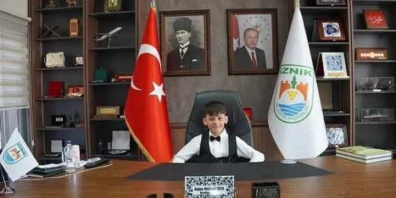 İznik’te 23 Nisan’ın Başkanı Muhammed oldu haberi