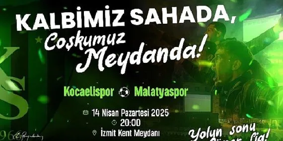 Kalbimiz sahada, coşkumuz meydanda haberi