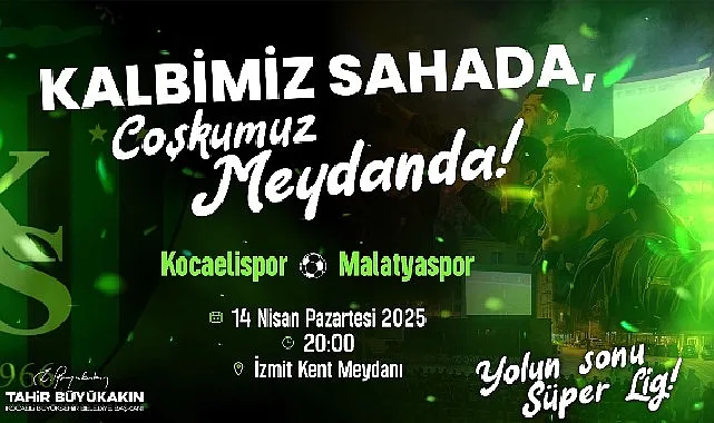 Kalbimiz sahada, coşkumuz meydanda haberi