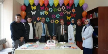 Kayseri Büyükşehir zabıtasından minik Asya'ya unutulmaz doğum günü