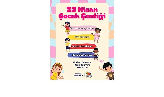 Kemer Belediyesi’nden 23 Nisan Çocuk Şenliği haberi
