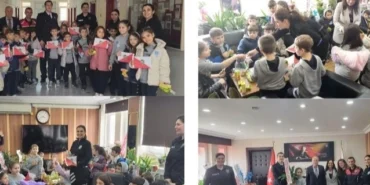 Keşan'da Nevzat Kahramanlı öğrencilerden emniyete ziyaret haberi