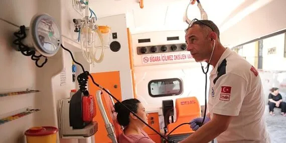 Konak’ın hasta nakil araçları en zor anında vatandaşın yanında haberi