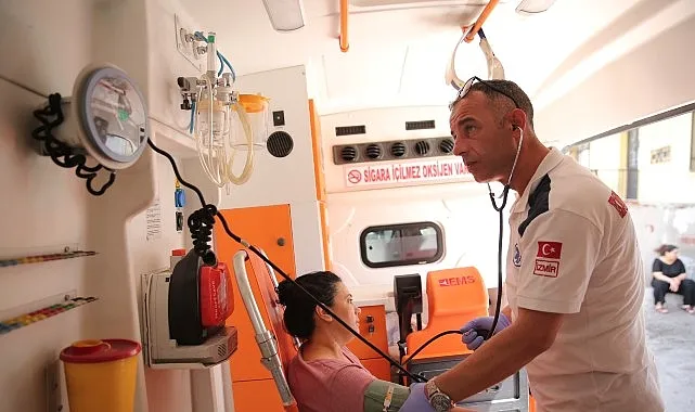 Konak’ın hasta nakil araçları en zor anında vatandaşın yanında haberi