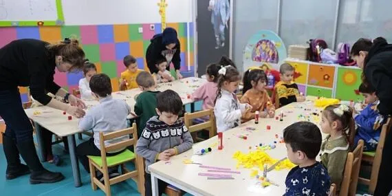 Konaklı minikler sanatla büyüyor haberi