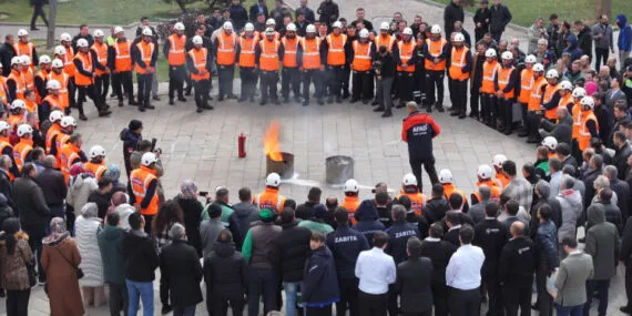 Konya Karatay Belediyesi'nde 'afet ve yangın' eğitimi haberi