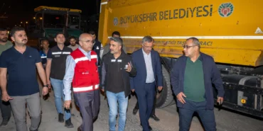 Malatya Büyükşehir'den 7/24 yol mesaisi