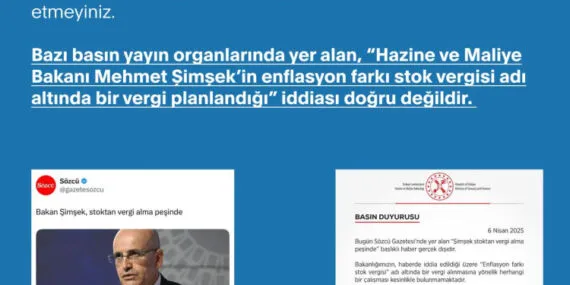 Maliye'den 'stok vergisi' iddialarına açıklama haberi
