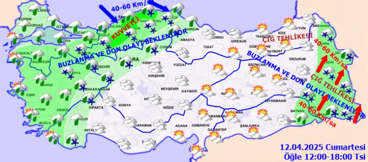 Meteoroloji uyardı; Kış geri geldi haberi