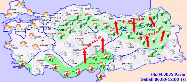 Meteoroloji'den çok sayıda il için uyarı: Gök gürültülü sağanak ve kuvvetli rüzgar bekleniyor! haberi