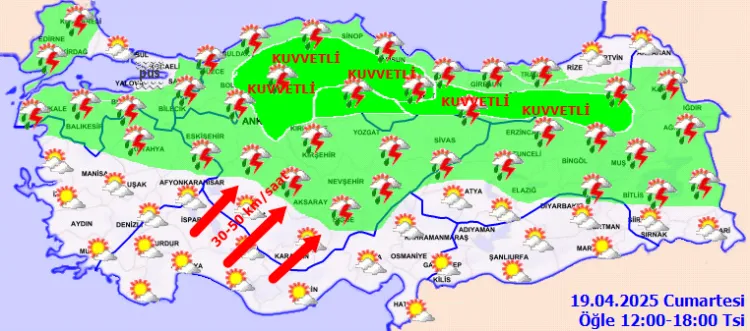 Meteoroloji'den kuvvetli yağış uyarısı haberi