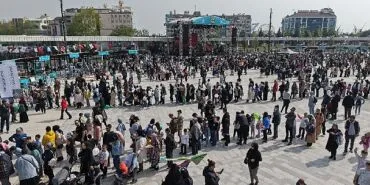 Milli İrade Meydanı ilk gün dolup taştı haberi