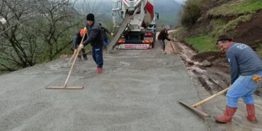Ordu Aybastı’ya beton yol çalışması haberi