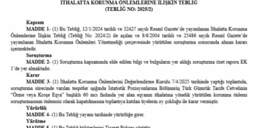 Örme ve kroşe eşya ithalatında korunma önlemi kaldırıldı