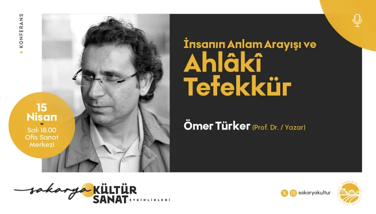 Sakarya'da Prof. Dr. Ömer Türker sanatseverlerle buluşacak haberi