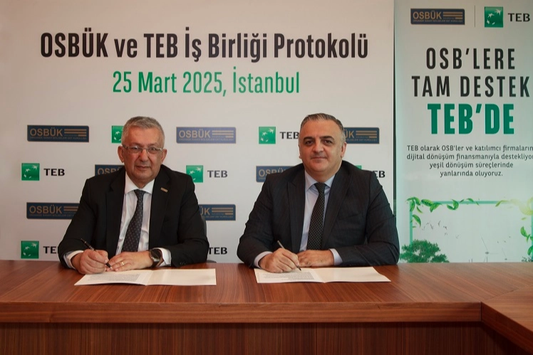 TEB ve OSBÜK’ten sürdürülebilirlik ve dijital dönüşüm için iş birliği haberi
