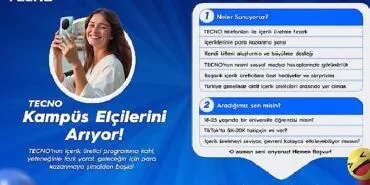 TECNO kampüs elçilerini arıyor! haberi