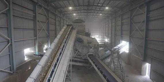 Taş kırma tesisiyle 6 ayda 17 milyon tasarruf sağlandı haberi