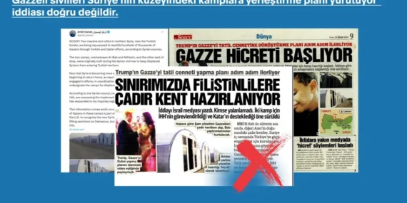 Türkiye ve Katar’ın 'Gazzelileri Suriye’ye yerleştirme planı' iddiası yalanlandı haberi