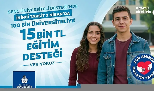 "Genç Üniversiteli" 2. ödemeleri 3 Nisan'da haberi