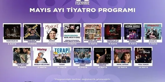 Fişekhane'de sahne ışıkları Mayıs'ta parlıyor! haberi