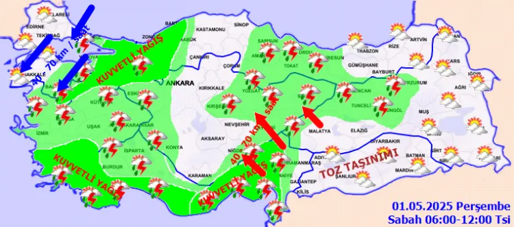 Meteoroloji uyardı! Sağanak yağış devam ediyor haberi