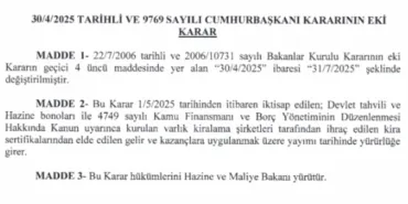 Tevkifat süresi uzatıldı... 3 ay daha yüzde 0! haberi