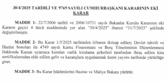 Tevkifat süresi uzatıldı… 3 ay daha yüzde 0! haberi